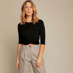 Obakki Black Crop Top